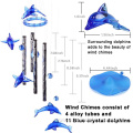 Wind Chime Acrylic Dolphin Hanging Garden Porch Decoration